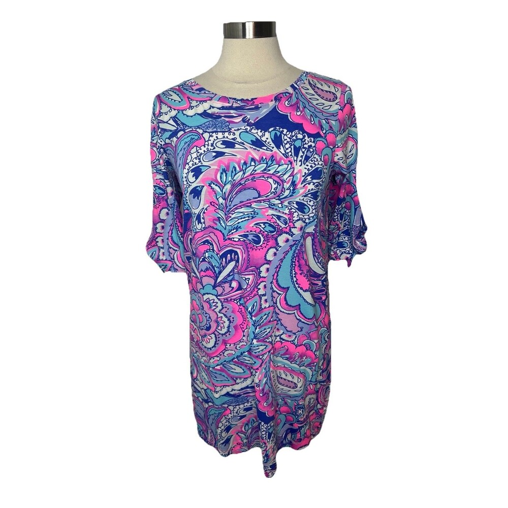 Lily Pulitzer Pink And Blue Dress Size M